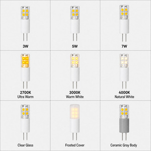 หลอดไฟ LED G4 รุ่นใหม่ แสงวอร์มไวท์ 1.5W 12V AC/DC ไม่กระพริบ ERP 2W หลอดไฟ LED G4 120lm - Product Image 5