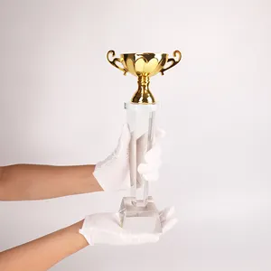 MH-NJ00669 оптовая продажа металлическая чашка хрустальный трофей изготовленные на заказ с украшением в виде кристаллов награда призовой Кубок