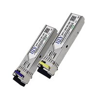 Transceiver Optik Stock IIIV 1.25G BiDi SFP 80km Single-mode Fiber Simplex LC DDM Gigabit SFP Module untuk Pusat Data Grosir