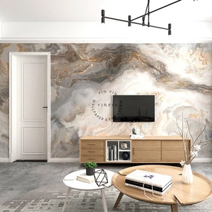 Foshan Custom Size Art rivestimento murale interno decorativo in marmo carta da parati murale - Product Image 2