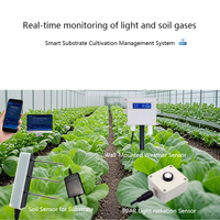 Capteur de gaz, de luminosité PAR et de rayonnement solaire sans fil Lora pour système de surveillance de la culture en substrat en serre agricole intelligente