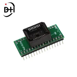 Rds electronics-plcc32 para dip32 adaptador, programador universal usb ic soquete testador