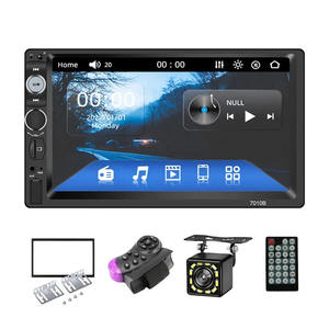 Autoradio universel 7 pouces MP5 Player 2din Écran tactile Lecteur stéréo avec caméra de recul Télécommande - Product Image 1