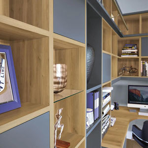 Muebles de oficina <span class=keywords><strong>para</strong></span> el hogar, caja de libro de melamina de MDF, madera contrachapada, color negro - Product Image 6