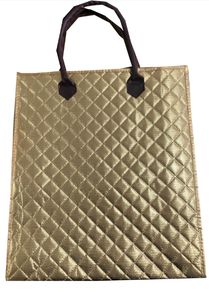 Doré matelassé <span class=keywords><strong>sac</strong></span> <span class=keywords><strong>de</strong></span> promotion <span class=keywords><strong>sac</strong></span> métallique non tissé non tissé <span class=keywords><strong>sac</strong></span> matelassé - Product Image 5