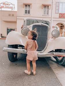 New Design Baby Backless <b>Toddler</b> Baby Onesie Cotton Solid Color Button Hot Summer Cute Baby Girl Romper - Product Image 6