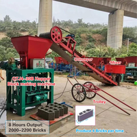Petite machine de fabrication de blocs de pavé QT4-30B rentable, à pression hydraulique, fonctionnement automatique, économe en énergie, pour ciment