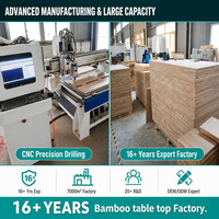 Table de bureau en bambou massif de style moderne de la marque XINYUAN très populaire, couleur naturelle, différentes tailles pour usage commercial et bureautique