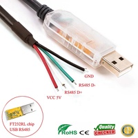 Cable Convertidor de Comunicación Serial USB a RS485 con Chip FTDI Original ANNXIN, Cable de 1.8M para PLC Industrial, Venta al Por Mayor