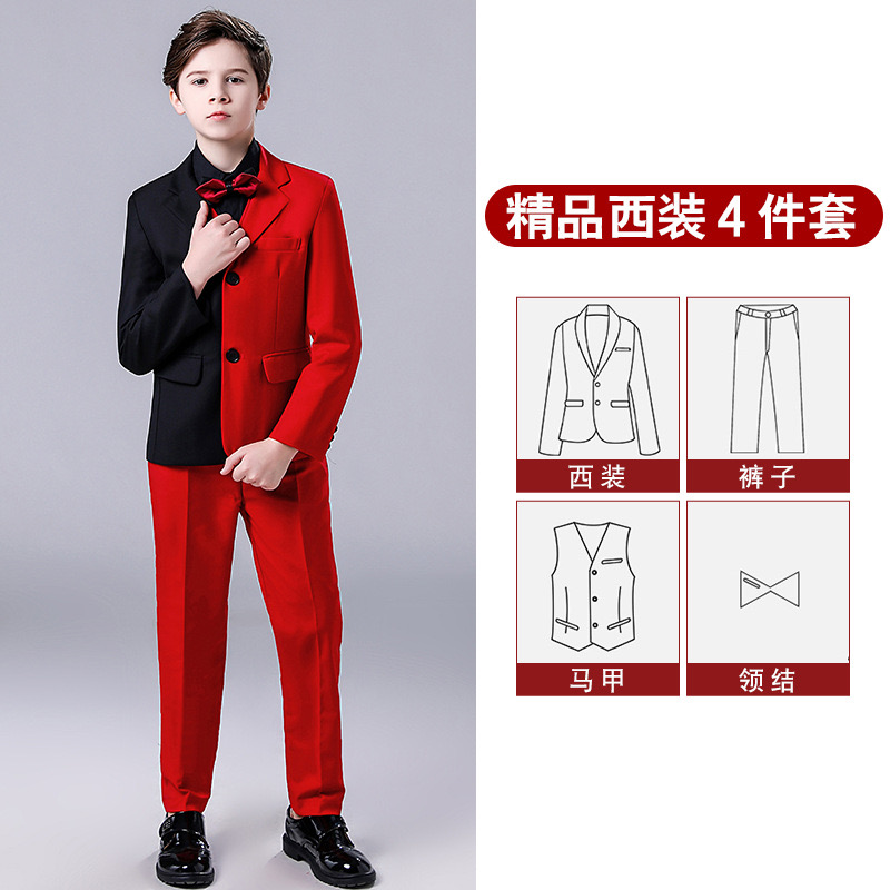 Abrigo + chaleco + Pantalones + corbata