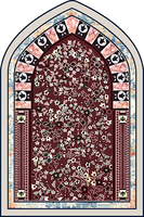Tapis de Prière Musulman au Design Personnalisé Multi Style Antidérapant Doux Tapis de Prière Islamique Tapis Ethnique Indien Tapis de Prière pour Chambre à Coucher