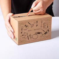 Boîte d'expédition en carton ondulé personnalisée avec fermeture éclair, doublure en mousse, emballage en papier plié pour vêtements, impression avec revêtement UV