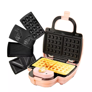 Machine à gaufres belges avec moule à gâteau <span class=keywords><strong>en</strong></span> <span class=keywords><strong>silicone</strong></span> et moule à gaufres - Product Image 3