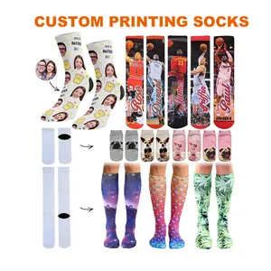 Design Socks KT-1 OEM Crew Men Calcetines Customize Knitted Embroidered Design Made Embroidery Custom Logo Cotton Sport Athletic Socks