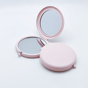 Mini miroir compact cosmétique portatif de <span class=keywords><strong>salon</strong></span> de beauté d'or <span class=keywords><strong>rose</strong></span> avec le logo - Product Image 1