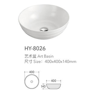 Lavabo rond en céramique au design moderne, prix abordable, lavabo <span class=keywords><strong>de</strong></span> salle <span class=keywords><strong>de</strong></span> bain, lavabo à poser sur le comptoir - Product Image 6