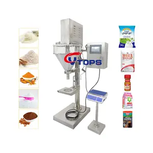Semi Automatic Auger Hopper Filler and Spiral Feeding Machine/ Washing Powder Flour Bag Filling Packing Machine