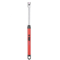 Allumeur à arc coupe-vent, rotation libre à 360 degrés, allumeur de barbecue, allumeur électrique rechargeable par USB pour bougie, cuisine