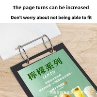 Rak Display Desktop kayu Beech tanda meja Menu Loose-Leaf ramah lingkungan harga promosi grosir untuk Menu kartu buku kayu
