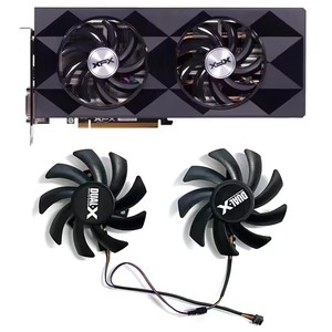 หม้อน้ำ RX580 0.45A FD7010H12S FDC10H12S9-C 4PIN 85มม. DC 12V สำหรับ XFX R9 390/390X <span class=keywords><strong>8G</strong></span> <span class=keywords><strong>RX570</strong></span> RX470 RX580พัดลมการ์ดจอ RS - Product Image 1