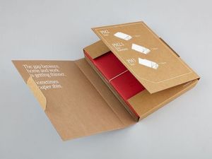 Emballage en carton ondulé créatif pour sérigraphie, format <span class=keywords><strong>personnalisé</strong></span>, style livre pliable - Product Image 1