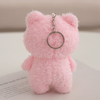 Porte-clés Peluche Grenouille Verte Mignonne Kawaii 3D Dessin Animé Doux et Moelleux, Jouet en Peluche, Poupée pour Machine à Pinces, Breloque de Sac, Pendentif, Porte-clés