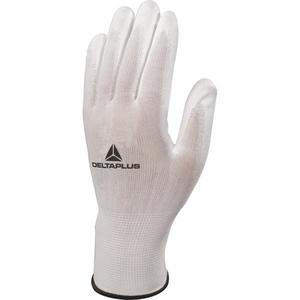 DELTA PLUS - VE702P06 Gant tricoté en polyester blanc avec paume en polyuréthane (multipack)-GANTS EAN 3295249128784 - Product Image 1
