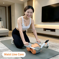 Rodillo Abdominal Automático con Rebote para Todos los Niveles, Rueda de Ejercicio para el Hogar, para Adultos, para Ejercicios Abdominales y Corporales