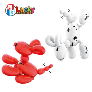 LK beyaz kırmızı balon Rc köpek oyuncak çocuklar için uzaktan kumandalı Robot köpek yürüyüş programlanabilir dans interaktif akıllı köpek oyuncak - Product Image 4