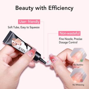 10g SemiSolid Glue 20ml Pinpoint Remover <b>Kit</b> Portable <b>Gel</b> Press Nails Quick Dry No UV Lamp Needed Gentle Non-Acetone Remover - Product Image 5