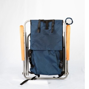 Kejie Modern Steel Outdoor Portable Folding Backpack <b>Beach</b> Chair with 250lbs Capacity 600D Polyester Fabric Easy-Carrying Design - Product Image 2