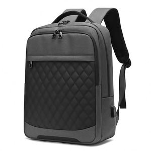 BSCI Factory Wholesale Durable Leisure <b>Back</b> <b>Pack</b> Waterproof Nylon Business <b>Laptop</b> Backpack Bag USB Charger - Product Image 1