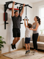 Barre de traction murale multifonctionnelle FORTUNE LAND en PVC pour musculation, barres horizontales parallèles, barre de dips