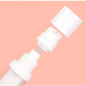 Botella de Vacío Personalizada con Revestimiento Interior Blanco Reemplazable, 15ml 30ml 50ml 100ml 120ml, Botella Transparente con Tapa Plana para Dispensar Loción - Product Image 2