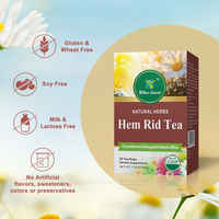 Label pribadi Wins produk Kota disesuaikan logo Herbal teh CGMP HACCP Herbal sehat alami Hem Rid teh