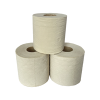 Rouleaux de papier toilette en pulpe de bambou personnalisés en usine à bas prix, avec papier toilette 2/3/4 couches et papier toilette blanc