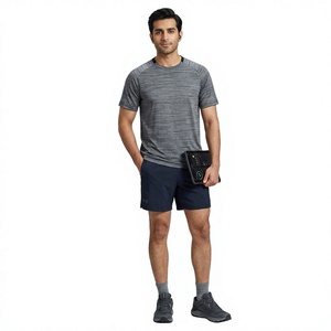 T-shirts pour hommes en coton 100% tricoté, coupe classique, manches courtes, respirants, avec logo personnalisé, tailles plus grandes - Product Image 1