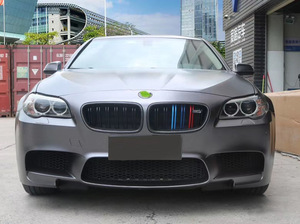 Kit Paraurti Anteriore Modificato M5 per BMW Serie 5 F10 <span class=keywords><strong>F18</strong></span> con Griglia e Porta Targa, Kit Carrozzeria Anteriore Aggiornato 2011-2017 - Product Image 6