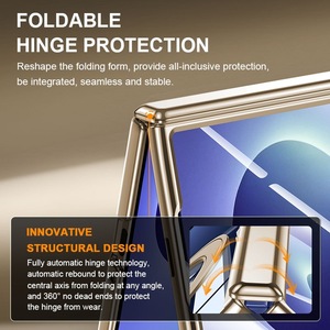Étui de téléphone magnétique transparent pour <span class=keywords><strong>Samsung</strong></span> Galaxy Z Fold8 Z Fold8 Ultra, <span class=keywords><strong>coque</strong></span> rigide transparente électro-plaquée avec protection d'écran - Product Image 3