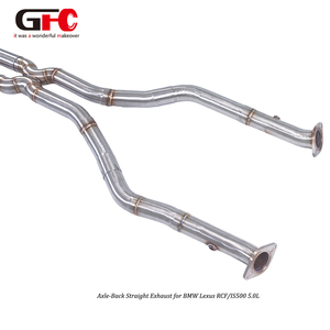 Système d'échappement Catback personnalisé en acier inoxydable ou en alliage de titane pour Lexus RCF GSF IS500 5.0L - Product Image 6