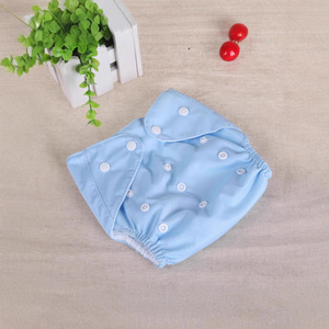 Pantalones de pañales ajustables para niños, pañales de tela lavables para bebés, niños pequeños, <span class=keywords><strong>9</strong></span> colores, pañal de algodón de malla de terciopelo grueso fino para bebés - Product Image 1