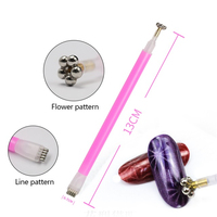 Ibdgel 3D Aimant Cat Eye Pen Nail Art Double Face Cat Eye Magnet Nail Tools