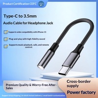 Yeni Tip-C'den 3,5 mm'ye 2'si 1 arada Cep Telefonu Tablet ve Dizüstü Bilgisayar Arayüz Dönüştürücü Ses Adaptör Kablosu X-01