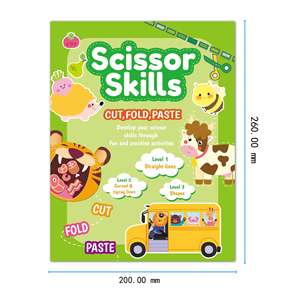 ชุดอุปกรณ์งานฝีมือ<span class=keywords><strong>ส</strong></span>ำหรับเด็ก, หนัง<span class=keywords><strong>ส</strong></span>ือกิจกรรมทักษะกรรไกรปลอดภัยสำหรับเด็กก่อนวัยเรียนกิจกรรมกิจกรรมสร้าง<span class=keywords><strong>ส</strong></span>รรค์กิจกรรม - Product Image 6