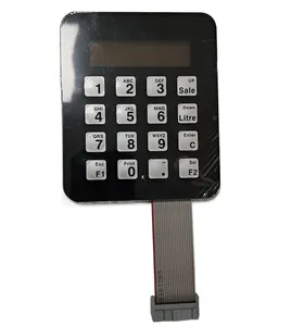 주유소 용 패널 마운트 백라이트 키보드 산업용 방수 키 스위치 버튼 치수 키패드