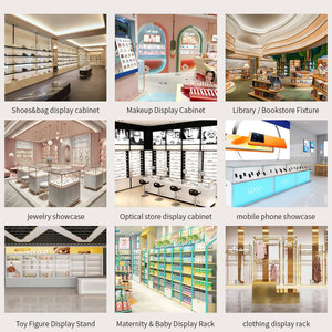 Biểu tượng tùy chỉnh cửa hàng tiện lợi bằng gỗ bán lẻ kệ trưng bày tủ và giá kệ siêu thị kệ trưng bày bằng gỗ - Product Image 4