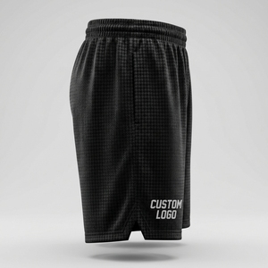 Pantalones Cortos de Baloncesto de Malla para Hombre con Logotipo Frontal Personalizado, 100% Poliéster Transpirable, Cintura con Cordón Ajustable, Franja Lateral, Ropa de Playa de Verano - Product Image 3