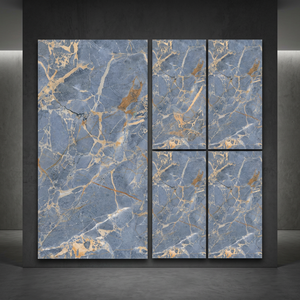 Marble Look Porcelain <b>Tiles</b> 24x48 Inch Glazed Floor Wall Collection for Modern Bathrooms - Product Image 4