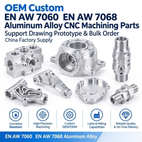 Fournisseur d'usine chinois de pièces usinées CNC en alliage d'aluminium EN AW 7060 EN AW 7068 sur mesure, avec support de dessin, prototype et commande en gros
