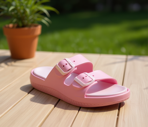 Sandali Comodi EVA con Doppia Fascia 27 Rosa Estivi Open Toe - Product Image 2